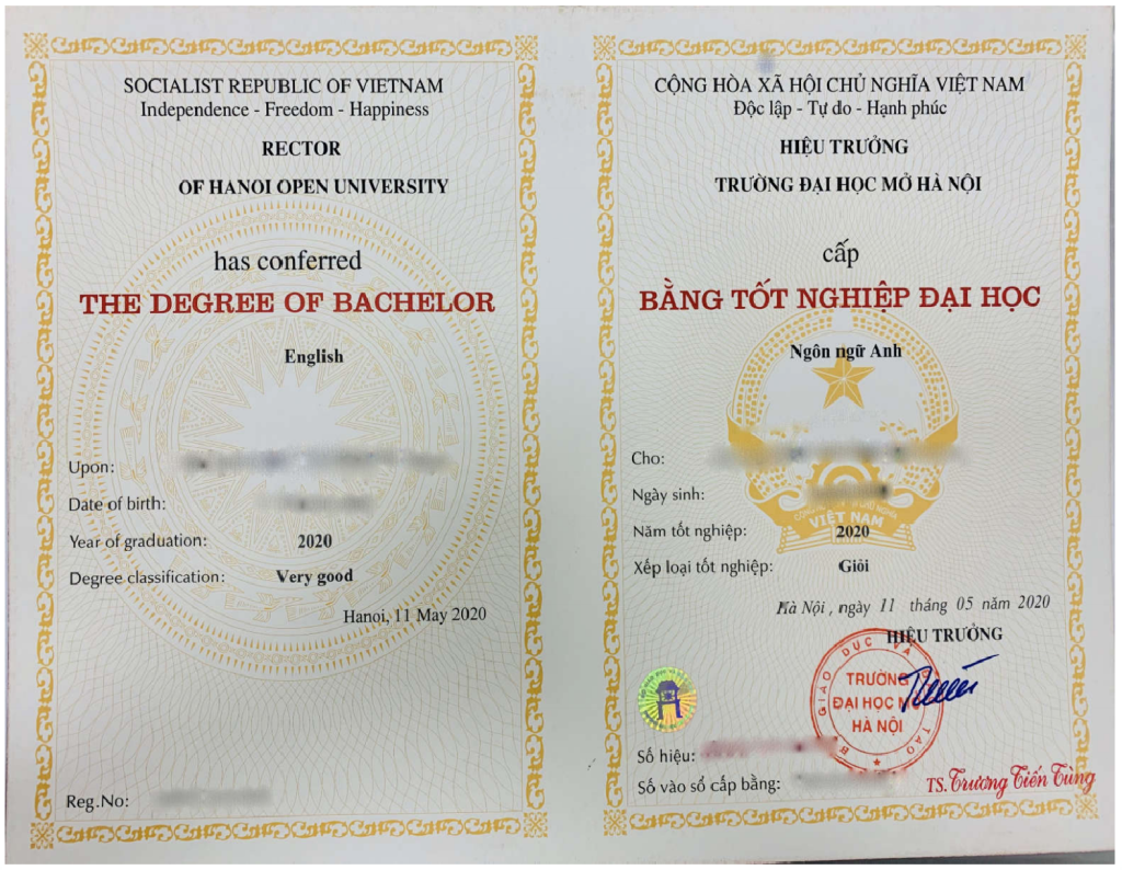 Giá Trị Bằng Cấp Đại Học Mở Hệ Từ Xa đại học mở hà nội